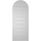 Ekena Millwork Round Top Surface Mount PVC Gable Vent: Functional, w/ 2"W x 2"P Brickmould Sill Frame, 12"W x 30"H GVPRT12X3003SF - alternate 3